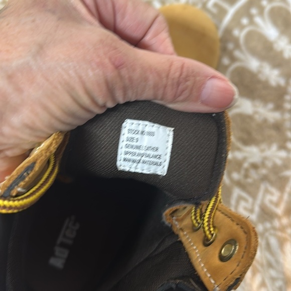 AdTec Boots Industrial Grade Steel Toe Tan Leather Men’s Size9 main image 5